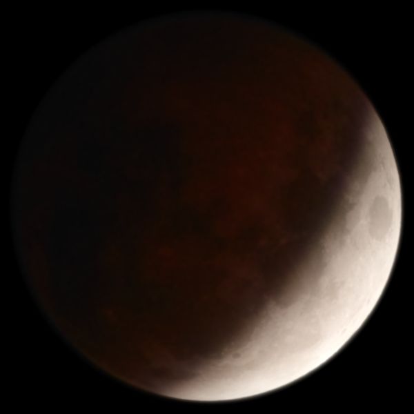 Partial Lunar Eclipse 2026-08-28 — Three Quarters In